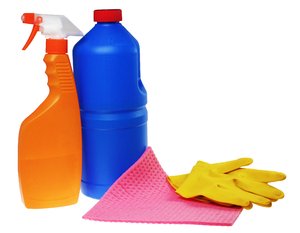 Cleaning products: Various cleaning products