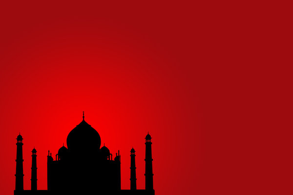 Taj Mahal 7: Taj cutout on different backgrounds