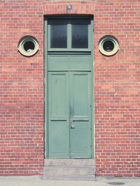 door and windows: From a building in Lund, Sweden. 