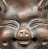 good luck piggy: polished ceramic 'good luck' pigs