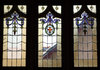 In the window: Stained glass windows