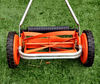 hand mower2: small lawn manual lawn mower on artificial lawn