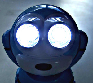 night vision: a small robot shaped night light and torch