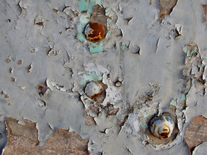 peeling paint & rust3: peeling paint on old neglected building walls