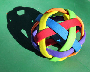 hollow strap ball: hard straps special children's ball