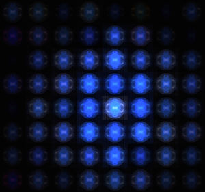 blue lights matrix: abstract background, texture, patterns and perspectives