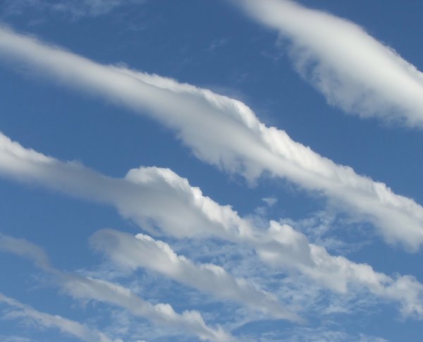clouds: various cloud formations and weather conditions