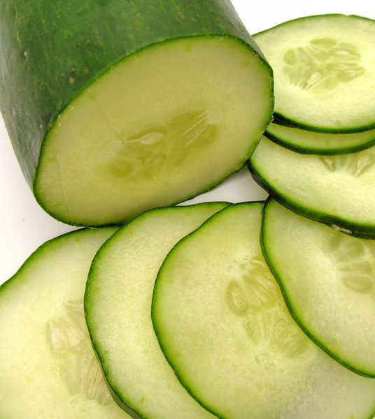 cucumber4: freshly sliced cucumber