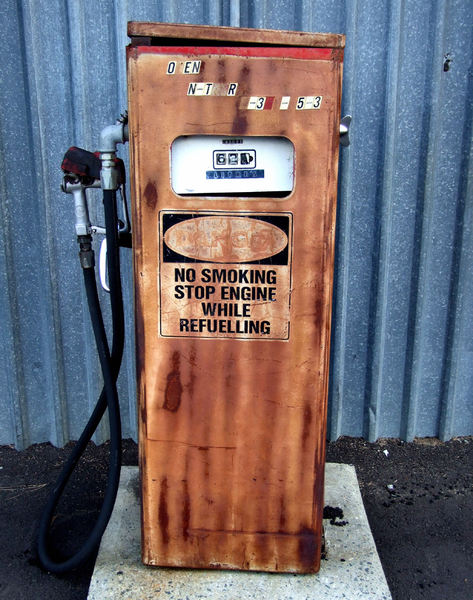 old bowser5: old - antique petrol bowser - fuel pump