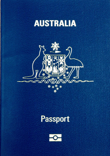 pasaporte australiano.: 