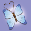 Schmetterling lila / blau: 
