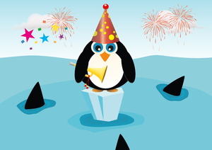New Years Penguin ...: 