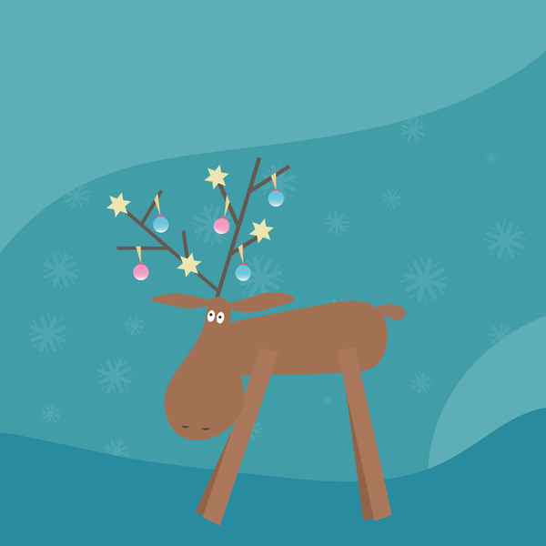 Christmas reindeer: no description