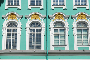 Palace Windows: Winter Palace in Saint-Petersburg, Russia