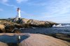 Peggy's Cove: Lighthouse reflection at Peggy's Cove, Nova Scotia, Canada
