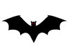 Bat Silhouette: No frills bat silhouette.