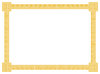 Geometric Border 4: A border of classic geometric scrolls and embellished corner element in golden yellow.  Lots of copy space.