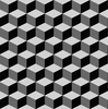Tumbling Blocks 5: Seamless tumbling blocks background.  Optical illusion illustration.