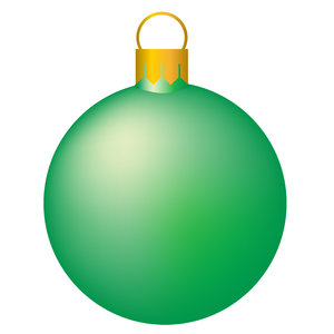 Christmas Tree Bauble 5: Isolated bauble on a white background.