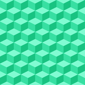 Tumbling Blocks 3: Seamless tumbling blocks background.  Optical illusion illustration.