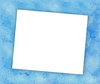 You're Invited 3: Blank notecard in blue shades  suitable for an invitation, banner, birthday, congratulations - many uses. White blank area against a textured pastel background.