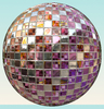 Metallic Sphere 6: A burnished silver metallic sphere or orb, with geometric panels and gaps. Could be a disco ball or bauble. You may prefer this:  http://www.rgbstock.com/photo/mPiRIee/Metallic+Sphere