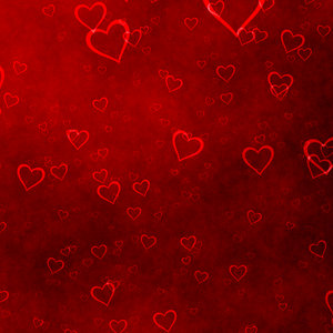 Lots of Hearts 5: Grungy, pretty Valentine hearts in a collage suitable for a texture, background, backdrop or fill, a birthday card or wrapping, anniversary, wedding, or valentine.