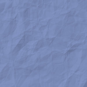 Crumpled Coloured Paper Blue: A square piece of blue crumpled, wrinkled paper suitable for a great background, texture, fill, or design element.