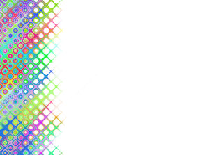 Rainbow Patterned Border 2: A retro bubble patterned border in pastel rainbow colours. Bright and eyecatching.