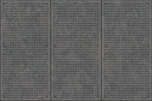 Metal Plate 3: Textured metal plate with rivets. A great texture, backdrop, or fill for when you want an industrial grunge feel. A high resolution image. No redistribution allowed.