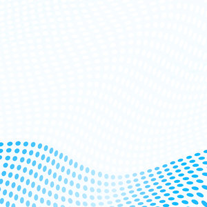 Wave Border 1: A wave of blue dots or spots against white forming a border for a dynamic background.