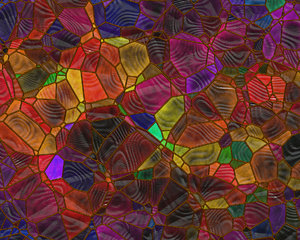 Stained Glass 3: A colourful stained glass graphic. Would make an excellent fill, background, texture, etc. Rich, warm  jewel colours.