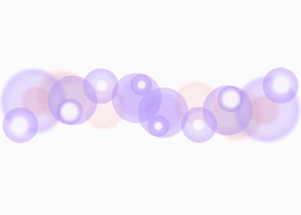 Froth and Bubbles 4: Abstract vector bubbles or circles, with plenty of copyspace. 