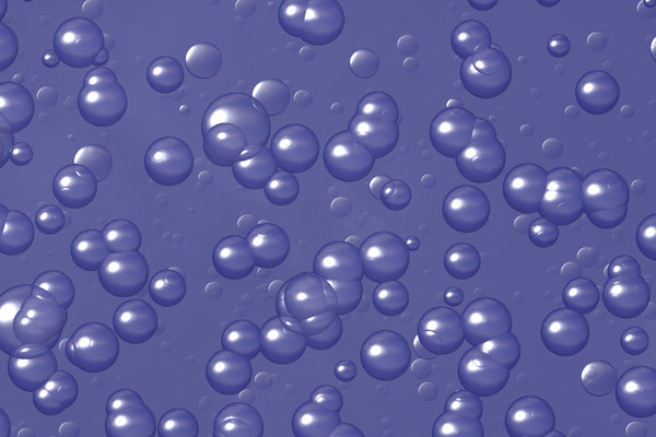 Circles and Bubbles: Blue high definition 3d background of shiny circles and bubbles. Fabulous texture, background, fill or desktop.