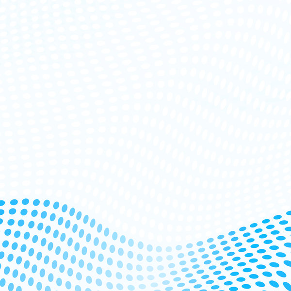 Wave Border 1: A wave of blue dots or spots against white forming a border for a dynamic background.