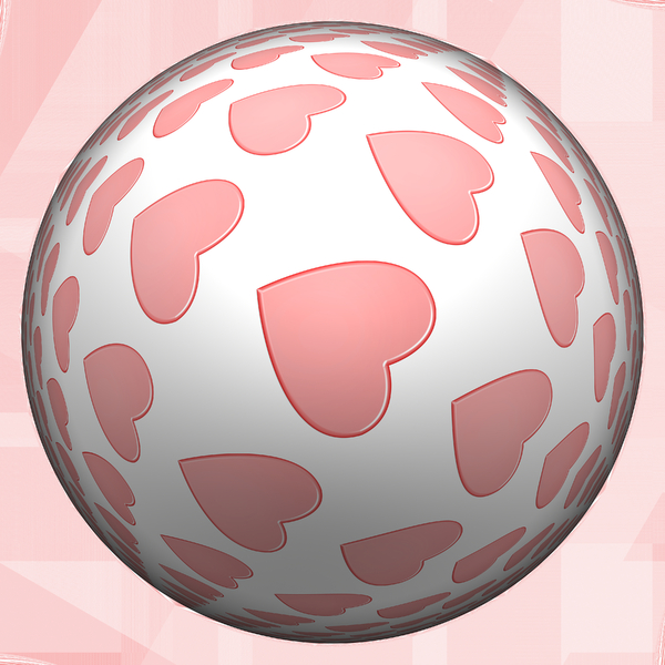 Heart Globe: A pattern of pink hearts on a round white globe. You may prefer: http://www.rgbstock.com/download/xymonau/mQiHveI.jpg  or:  http://www.rgbstock.com/photo/mQb7kDi/Lots+of+Hearts+5