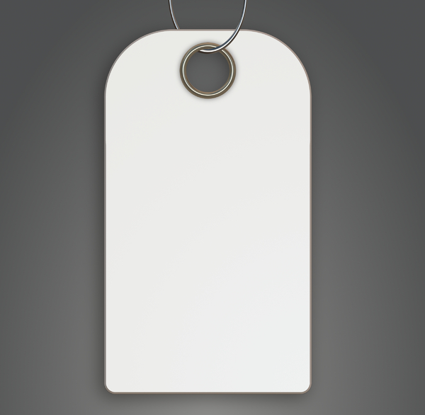 Blank Tag 2: A blank tag in white on a grey background, with a metallic hole and loop. You may prefer:  http://www.rgbstock.com/photo/nTvqWYw/Tag+7  or:  http://www.rgbstock.com/photo/nTvqYCM/Tag+6+Christmas