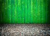 Green fence with shell floor: green fence and shell floor background