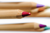 Coloring pencils: Wooden coloring pencils.