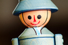Toy soldier: Portrait of a toy soldier