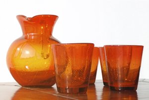 Summer glass: Red juice set