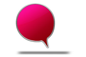 Text balloon red round: 
