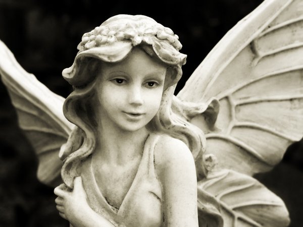 Angel: sepia stone angel